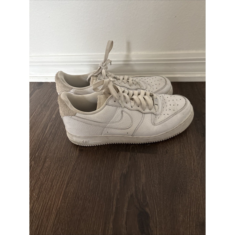 Nike Air Force 1 '07 Craft White Vast Gray Suede Leather Size 11